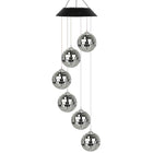 Colour Changing Wind Chimes LED Light Hanging Decor Outdoor Solar Powered Garden - Aimall
