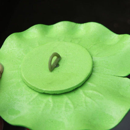 9pcs Simulation Lotus Flowers Leaves Water Lily Pond Fish Tank Decoration