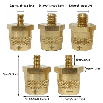 2pcs Automotive Battery Connector Posts Maintenance and Modification Accessories