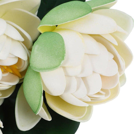 2PCS Simulation Lotus Flower Water Lily Decoration EVA Small Artificial Plant
