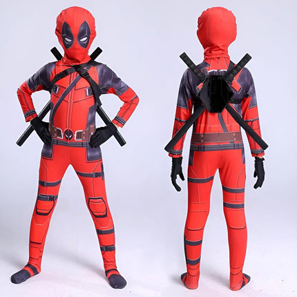 Anime Movie Same Cosplay Halloween Children's Adult Leotard Headwear Deadpool