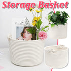 Twist Handle Round Storage Basket Durable Storage Bag Organiser Laundry Holder