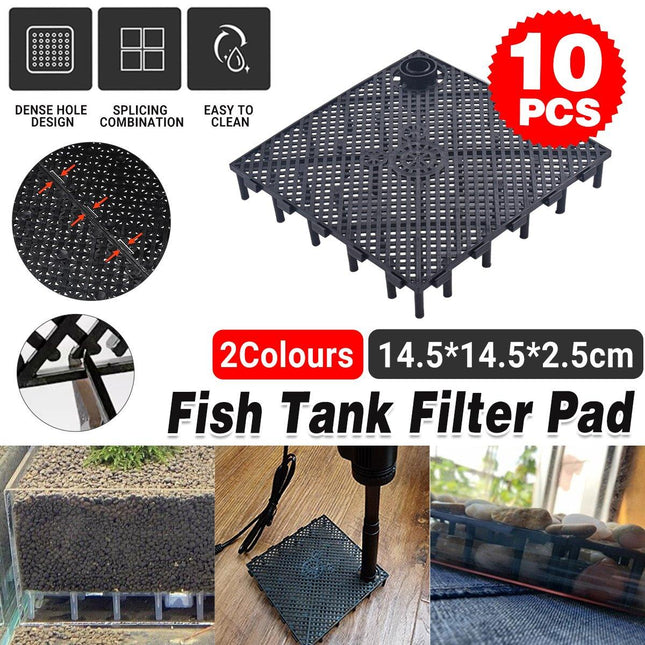 Fish Tank Aquarium Under Gravel Filter System Safe Filtration Plate Board Kit - Aimall