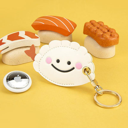 Smile Rice Cheese Keychain Car Keys Ring Mini Food Japanese Adorable Cool Gifts - Aimall