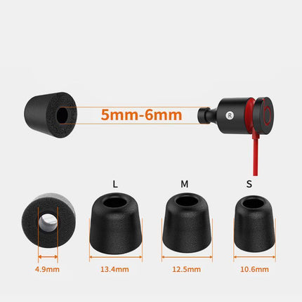 NEW Memory Foam Ear Tips Earbuds Noise Isolating Eartips For Earphone Headphones - Aimall