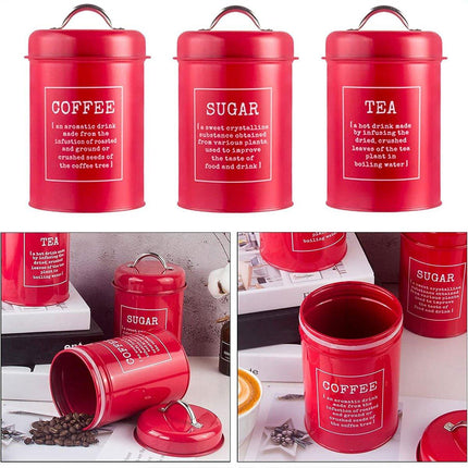 3 Pcs Multi-Purpose Sealed Jars with Airtight Lids for Kitchen Organization