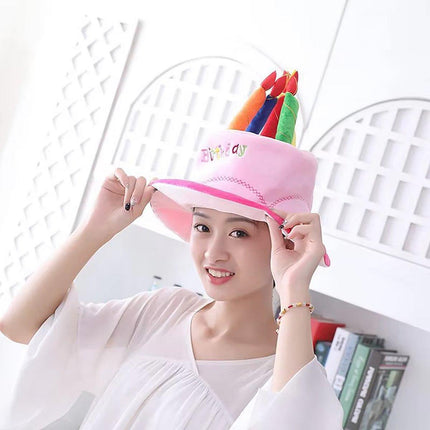 Birthday Cake Hat Party Supplies Fun Performance Masquerade Celebration Hat