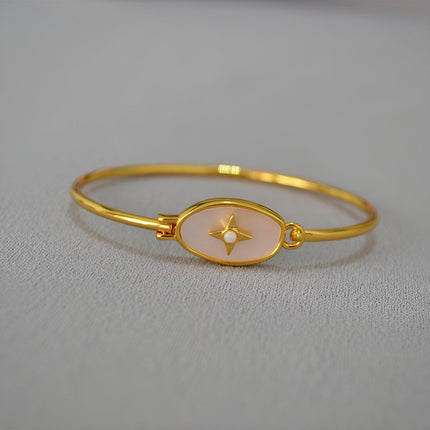 Simple White Colourful Openable Thin Bracelet Women Fashion Jewelry Accessory