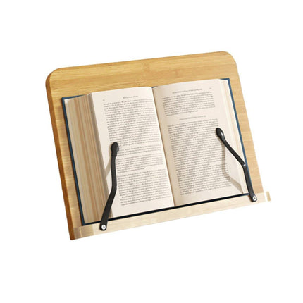 Wooden Adjustable Reading Stand Multifunctional Book Holder Bracket for Desk