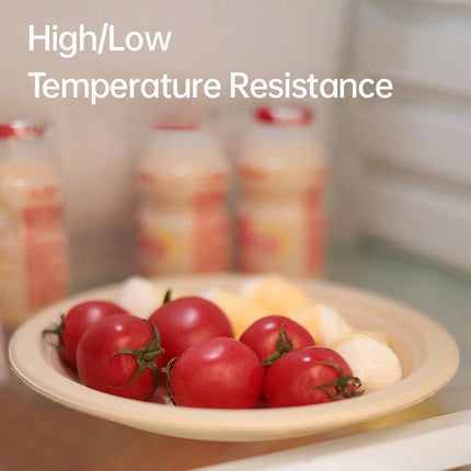 100x Biodegradable Sugarcane Paper Trays - Eco-Friendly & Durable for Food - Aimall