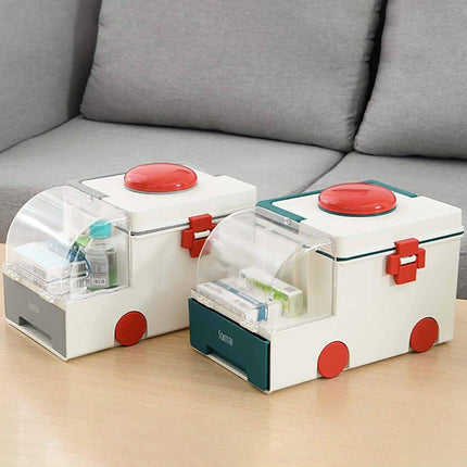 Portable Household Medical Kit First Aid Box Family Emergency Medicine Storage