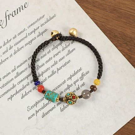 Vintage Ethnic Style Bracelet for Women Simple Weaving String Fashion Jewellery