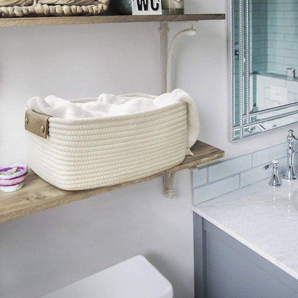 Storage Box Cotton Rope Basket Organizer Miscellaneous Storage Basket for Home