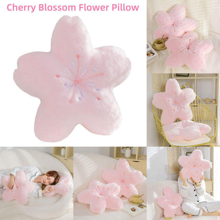 Pink Cherry Blossom Nap Pillow Soft Sleeping Pillow for Office Children Students