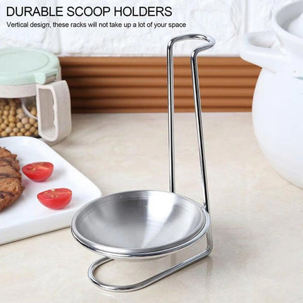 2 Pcs Portable Stainless Steel Soup Colander Rack Kitchen Utensil Storage