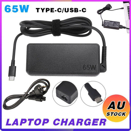 65W USB-C Type-C AC Adapter Laptop Charger For Lenovo ThinkPad Yoga Dell HP ASUS - Aimall