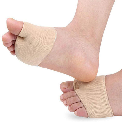 2x Gel Metatarsal Pads Sleeve Ball Of Foot Cushions Metatarsalgia Sore Forefoot - Aimall