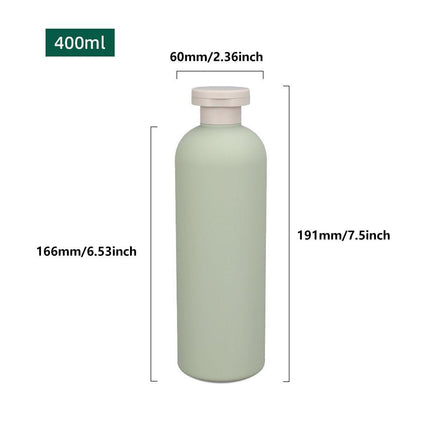 5PCS Green Squeeze Bottles Refillable Plastic Liquid Soap Lotion Travel Use
