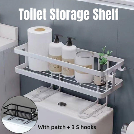 Storage Rack 1Tier Space Saver Over The Toilet Steel Bathroom Shelf Organizer
