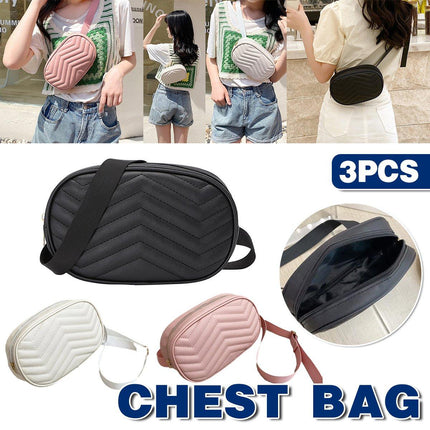 3pcs Casual Mobile Phone Bag Fashion Ladies Chest Bag Crossbody Purse Holder