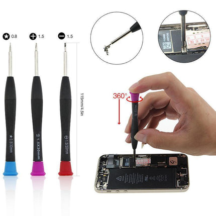 22 in 1 Mobile Phone Repair Tools Kit Set Spudger Pry Opening Tool Screwdriver - Aimall