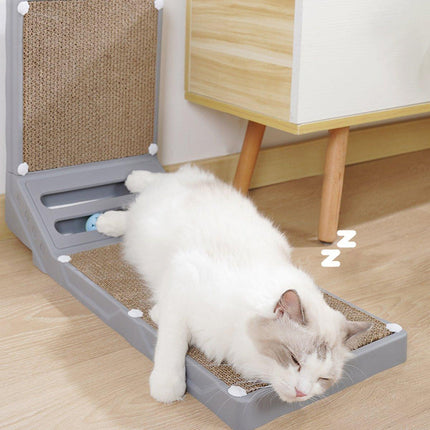 L-shaped Cat Scratching Board Vertical Claw Toy Cat Scratcher for Pet Playtime
