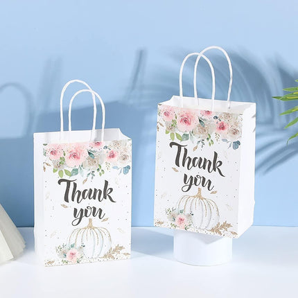 30pcs Printed Gift Bags Holiday Packaging Tote Gift Bags for Christmas Party