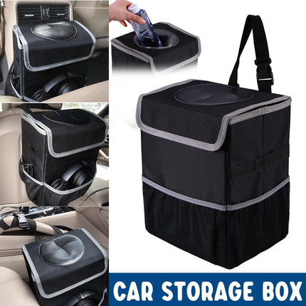 Hanging Car Storage Box Multifunctional Car Rubbish Bin Organizer for Vehicle