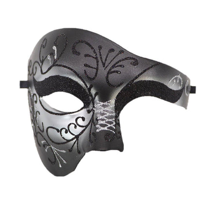 One Eye Half Face Mask Prom Party Nightclub Costume Mask Halloween Fancy Dress