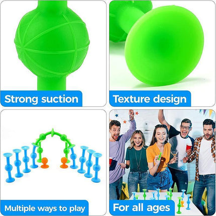 12pcs Sucker Darts Throwing Game Sticky Pop Table Toy Party Drinking Toys - Aimall