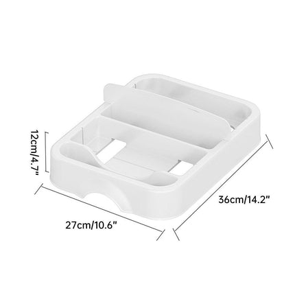 Kitchen Cabinet Storage Box Organizer with Divider Plate for Knife Fork Tabletop