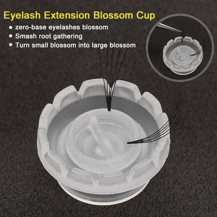 100X Eyelashes Glue Holder Blossom Cup Ring Eyelash Extension Adhesive Stand NEW - Aimall