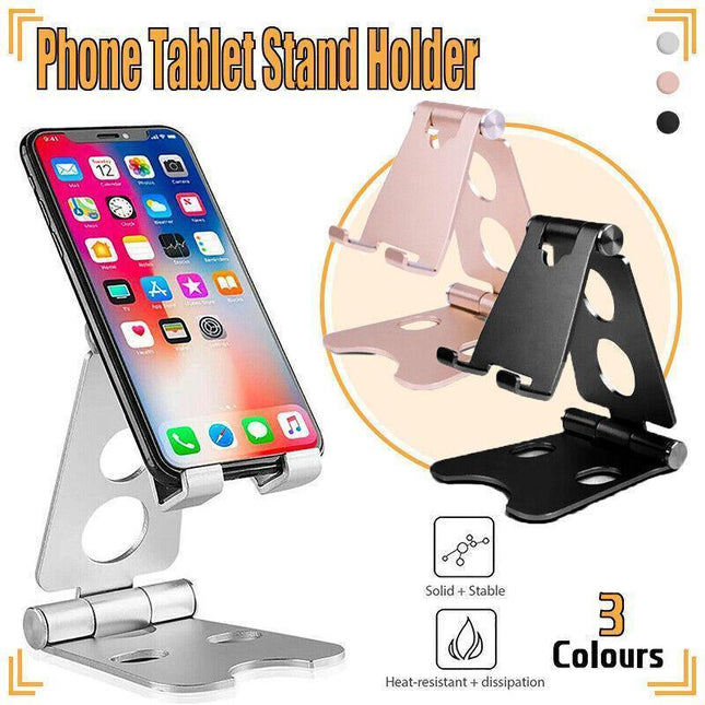 Aluminum Phone Stand Holder Home Office Desk Desktop For iPhone Cellphone AU - Aimall
