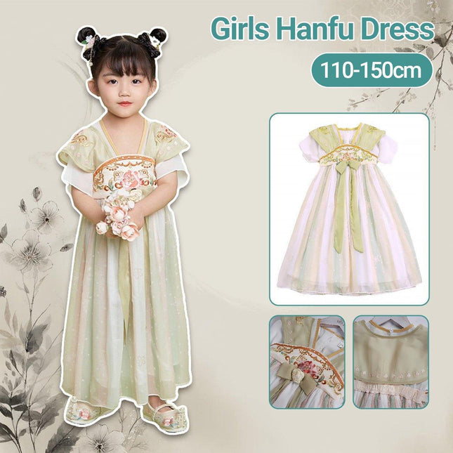 Traditional Chinese Girl Dress Hanfu Style for Performances and Daily Wear