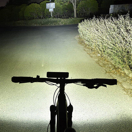 USB Rechargeable Bicycle Light Aluminum Alloy High Brightness LED Front Bike Lamp