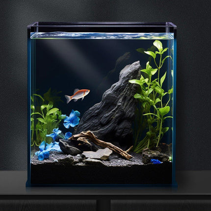 10PCS Black Aquarium Background Sticker Self Adhesive Waterproof Fish Tank Film