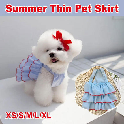 Small Dog Cat Summer Dress Princess Style Pet Clothes Puppy Dogs Cats