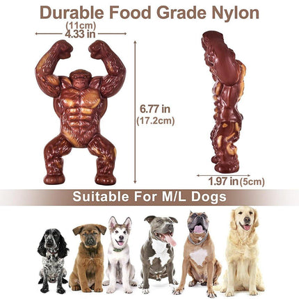 Durable Dog Chew Toy for Teething Nylon Bone Relieves Anxiety Teeth Cleaning Aid