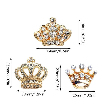Small Crown Brooch Accessory Fashion Corsage Pin Jewelry Women Men Gift
