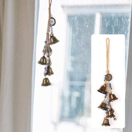 2X Witch Bells Protection For Door Knob Hanger Wind Chimes Clear Negative Energy