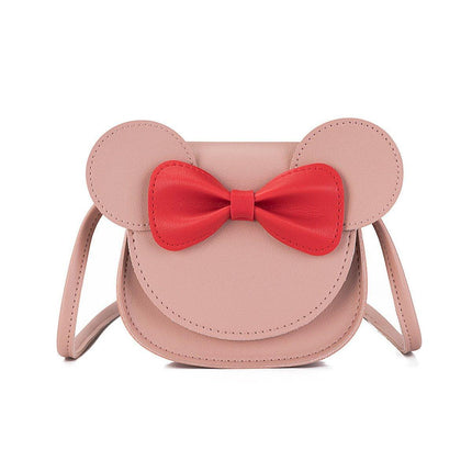Cute Bowknot Crossbody Bag Fashionable Girls Shoulder Bag Slanting Mini Handbag