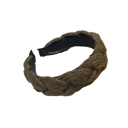 Women Ladies Twist Braid Hairband Wide Hairband Hoop Accessories Head Band Party - Aimall