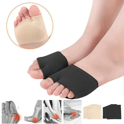 2x Gel Metatarsal Pads Sleeve Ball Of Foot Cushions Metatarsalgia Sore Forefoot - Aimall