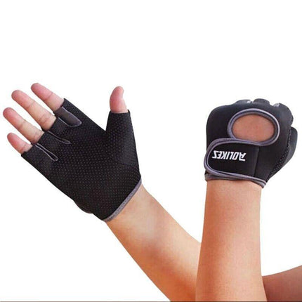 M Size Sports Gloves Weight Lifting Exercise Training Workout Bike Riding Men Women - Aimall