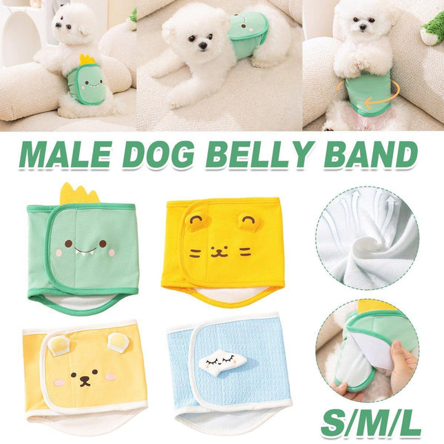 Cartoon Diaper Pants for Male Dogs Pet Physiological Underwear Washable Reusable