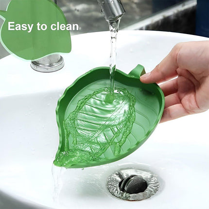 Leaf Shape Reptile Feeding Dish - Natural Food and Water Bowl