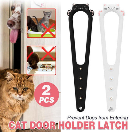 2PCS Pet Door Blocker Room Prevent Dogs From Entering Cat Elastic Cat Free Access Adjustable