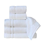 6pcs White Hotel Bath Towels Soft Absorbent Towels for Bathroom Spa Guesthouse