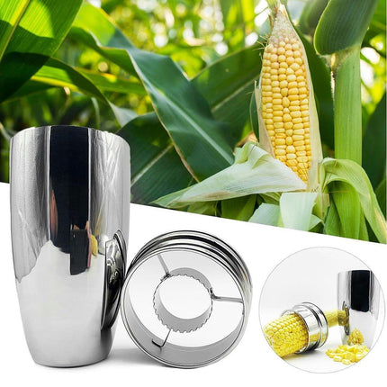 Stainless Steel Corn Peeler Portable Kitchen Tool Rotary Corn Stripper 304 Metal