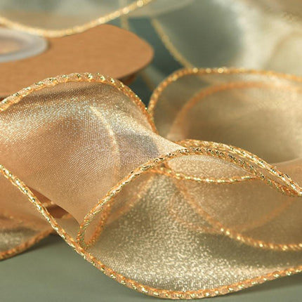 10PCS Organza Yarn Trim Ribbon Tulle Mesh Gift Cake Packaging Craft DIY Handmade Aimall